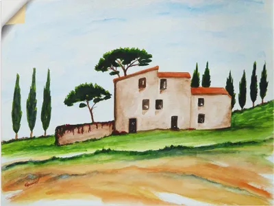 Produktbild von ARTland Wandbild, selbstklebend Urlaub in der Toskana Größe: 80x60 cm