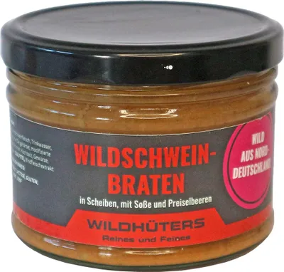 Produktbild von WILDHÜTERS Wildschweinbraten in Scheiben mit Sauce