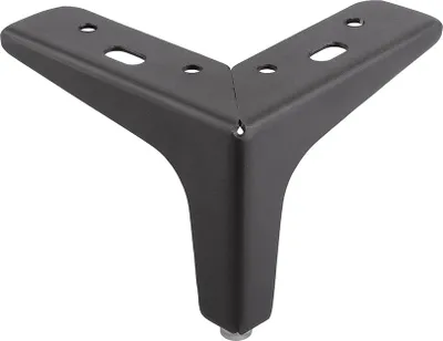 Produktbild von Möbelbein FS003 100 mm matt schwarz