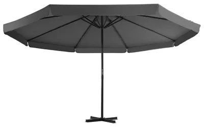 Produktbild von vidaXL Sonnenschirm mit Aluminium-Mast 500 cm Anthrazit
