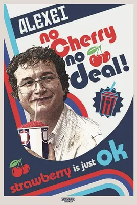 Image de Stranger Things - No Cherry No Deal - 61x91,5cm - Affiche Poster