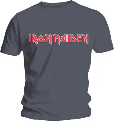 Produktbild von Iron Maiden Classic Logo Charcoal Grey XL T-Shirt