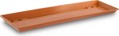Produktbild von Blumenkastenuntersetzer 60 cm terracotta. 600x 155x 30 mm