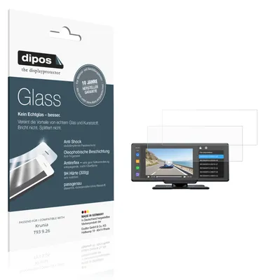 Image de 2x Protection ecrán pour Krunia T93 9.26 mat Verre souple Film Protecteur 9H dipos