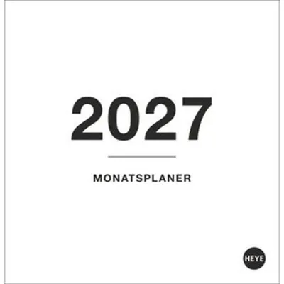 Produktbild von Black&White Monatsplaner zum Aufstellen 2027
