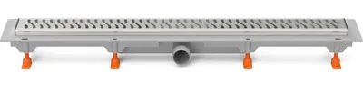 Obrázek produktu pro Podlahový odtok Chud?j 650 mm, boční přípojka D40, rošt Harmony s rámem z nerezové oceli CH 650 HN 1 -