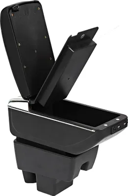 Image de Boîte de rangement pour voiture, accoudoir central, adaptée à la Skoda Rapid 2013-2018