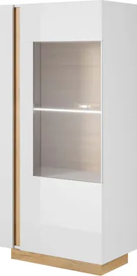 Zdjęcie produktu dla FURNLUX Gablota Arcade White 72cm / Kolor główny: Biały / Wymiary: 72 x 154 x 40 cm