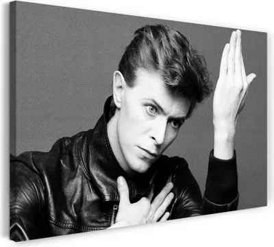 Produktbild von Leinwandbild (80x60cm): David Bowie, echter Holz-Keilrahmen inkl. Aufhänger, handgefertigt in Deutschland