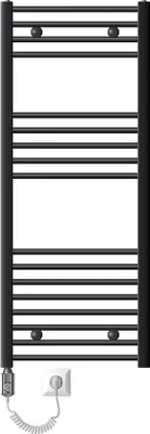 Productafbeelding van LuxeBath Elektrische Badkamerkachel Sahara 500x1200 mm Antraciet Rechte Zijaansluiting & Verwarmingsstang 900W Thermostaat &Digitaal Display, Handdoekverwarming met Patroonverwarming