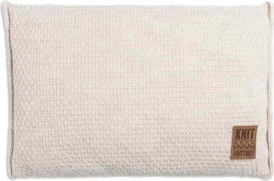 Produktbild von Knit Factory Jesse Kissen - Beige - 60x40 cm