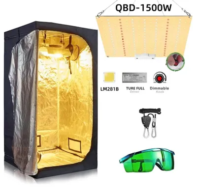 Immagine prodotto di Tenda di coltivazione con lampada LED per piante - Kit completo - Per la coltivazione indoor - Dimensioni 240 x 120 x 200 cm - Non dimmerabile