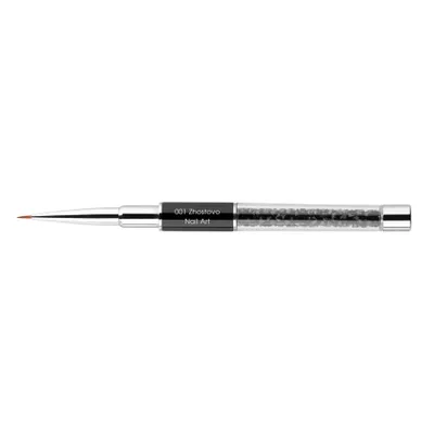 Produktbild von Victoria Vynn | Nail Art Pinsel 001 Zhostovo - 5 Mm Lange Borsten - Metallkapsel - Kosmetikpinsel - Augenbrauenpinsel