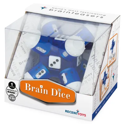 Produktbild von Recent Toys Denkspiel Puzzle Braindice Gehirntrainer für Kinder und Erwachsene