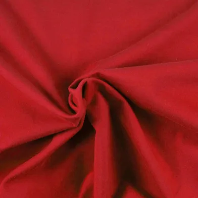 0,5m Baumwoll-Jersey uni Meterware Jersey-Stoff rot