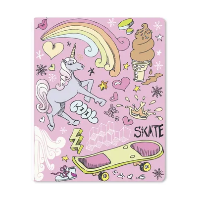 Produktbild von MuchoWow® Mauspad Mousepad Mädchen - Design - Einhorn - Regenbogen - Rosa 30x40 cm - Mousepads - Maus Mat - Pad - Mausunterlage - Mausmatten