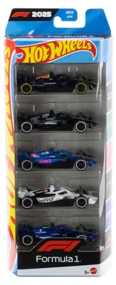 Produktbild von Hot Wheels F1 Spielzeugautos - 5er-Set Metall-Rennwagen 1:64