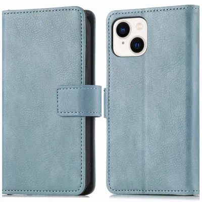 Imagen del producto de Funda Tipo Libro de Lujo para Apple iPhone 15 Plus - Azul claro