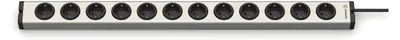 Imagen del producto de Regleta de enchufes Ehmann, sin interruptor, de 12 enchufes, con toma de tierra, fabricada en aluminio. Modelo: Ehmann 0600x00122031