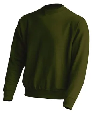 Productafbeelding van JHK - Trui met ronde hals, uni, voor heren/dames, model LT4422 (XXL) (denengroen)