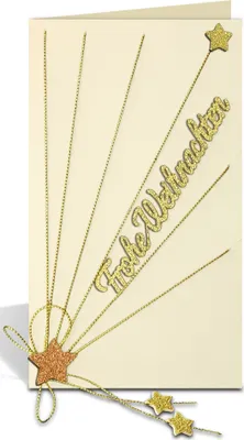Produktbild von Designschriften 'Frohe Weihnachten' gold VE=2 Blatt