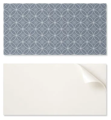 Immagine prodotto di Pannello in vinile autoadesivo con stampa, ideale per bagni, dimensioni 120 x 60 cm, motivo floreale