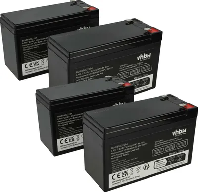 Produktbild von vhbw 4x Akku Ersatz für APC RBC48 für USV (7200 mAh, 12 V, AGM)
