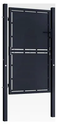 Produktbild von Gartentor aus Stahl 100 x 125 cm Anthrazit