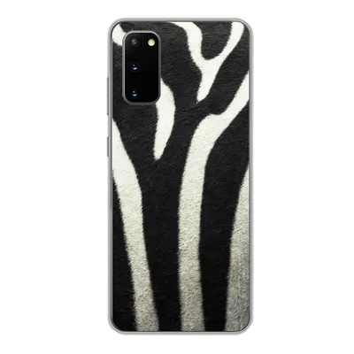 Produktbild von MuchoWow® Handyhülle Schutzhülle Hülle für Samsung Galaxy S20 Tiermuster - Zebra - Schwarz - Weiß Silikon Softcase Handy Hülle - Bild
