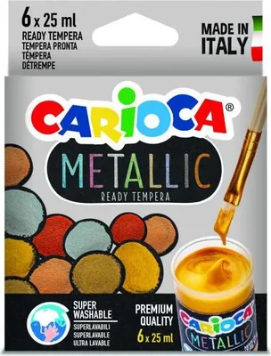 Produktbild von Carioca KO026, Bronze, Kupfer, Gold, Roségold, Silber, 25 ml, Behälter, 6 Stück(e)