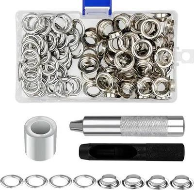 Image de Lot de 100 œillets de 10 mm pour cordages de voile