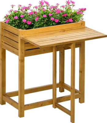Produktbild von Beeteinfassung für den Garten, Pflanztisch Massivholz