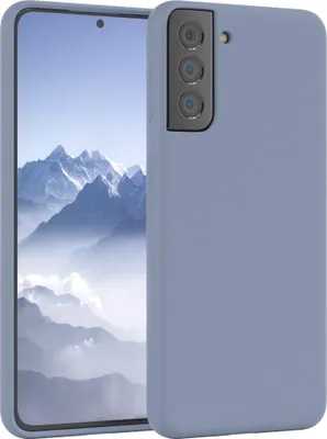 Produktbild von EAZY CASE Silikonhülle für Samsung Galaxy S21 Plus 5G Silikon Backcover Schutz in Blau