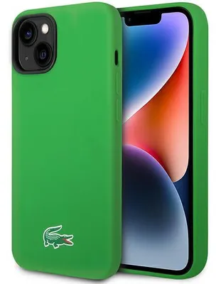 Zdjęcie produktu dla Etui Lacoste Silicone MagSafe do iPhone 14 zielony