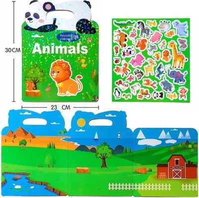 Produktbild von Stickerbuch „Tiere“ – Askato