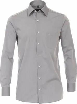 Produktbild von CASAMODA Herren Businesshemd Langarm Kent Comfort-Fit Hellgrau 56