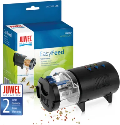Produktbild von JUWEL 89000, 75 ml, Schwarz, Transparent, Splitter, Fütterungszeit, Menge an Fischfutter, Akku, AA