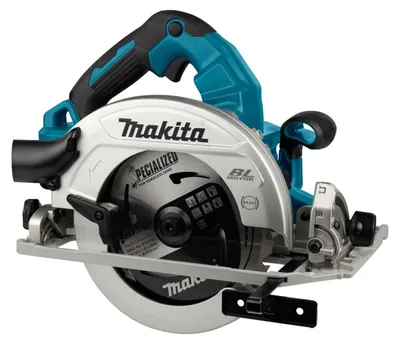 Produktbild von Makita Akku-Handkreissäge DHS783ZJU, 2x18 V, incl. Parallelanschlag, Sägeblatt, Zubehör, MAKPAC