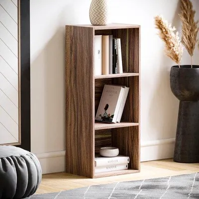 Produktbild von Famanu Bücherregal - modernes Wanddekor, dekorative Buchablage - 12,6 x 9,45 x 31,5 cm
