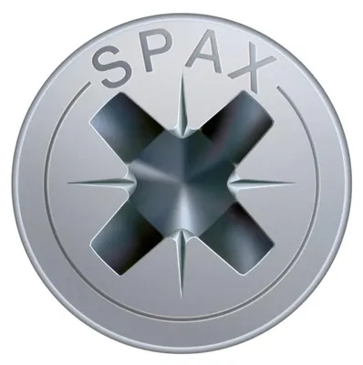 Obrázek produktu pro SPAX 1081010350303, Šroub, Kov, Zinek, Dřevo, S plochou hlavou, Křížový, PZ2