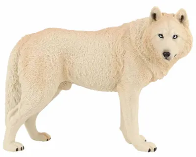 Immagine prodotto di Modello animale giocattolo simulazione lupo decorazione mini in plastica ecologica (grigio)