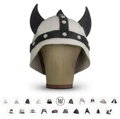 Imagen del producto de Sombrero para sauna de 100% lana, unisex, talla única, ideal para sauna y spa