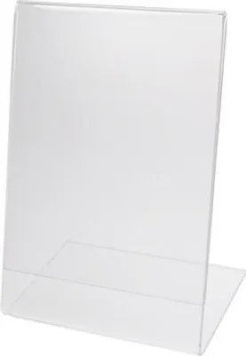 Produktbild von 1x Tischaufsteller "L-Ständer" aus Acrylglas A4