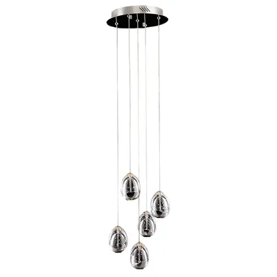 Produktbild von Italux PND-22112132-5A-CR Huelto Pendelleuchte LED D300mm 24W/1450lm 3000K Chrom