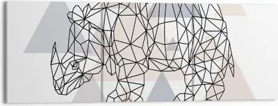 Produktbild von Bild auf Leinwand - Leinwandbild - Tier Abstraktion - 150x50cm - Wand Bild - Wanddeko - Wandbilder - Leinwanddruck - Bilder - Kunstdruck - Wanddekoration - Leinwand bilder - Wandkunst - CA150x50-4060