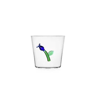 Produktbild von ICHENDORF MILANO Botanica Glas mit blauer Blume