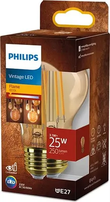 Obrázok produktu pre Philips 8720169191433, 3,1 W, 25 W, E27, 250 lm, 15000 h, Flame