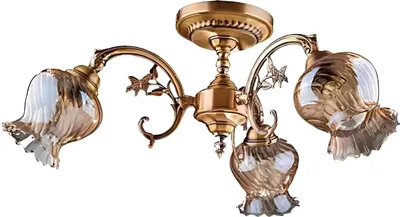 Zdjęcie produktu dla Żyrandol sufitowy żyrandol lampa sufitowa lampy szklane złoto sztuka