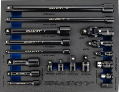 Produktbild von HASKYY Kipp Verlängerung 1/4 3/8 1/2 Zoll Steckschlüssel Adapter mit Kardagelenk