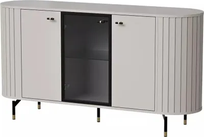 Image de Commode à portes vitrées APEX - cachemire
